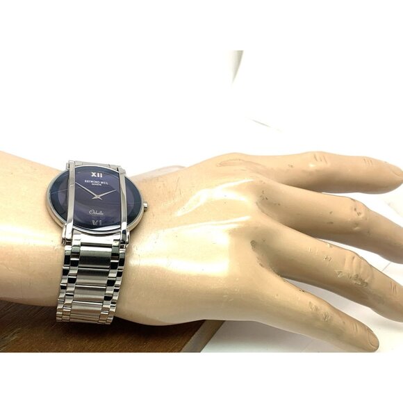 Raymond Weil Men's Watch 2010 Othello Swiss Quartz Blue Dial Silver Steel 37mm - Picture 5 of 14